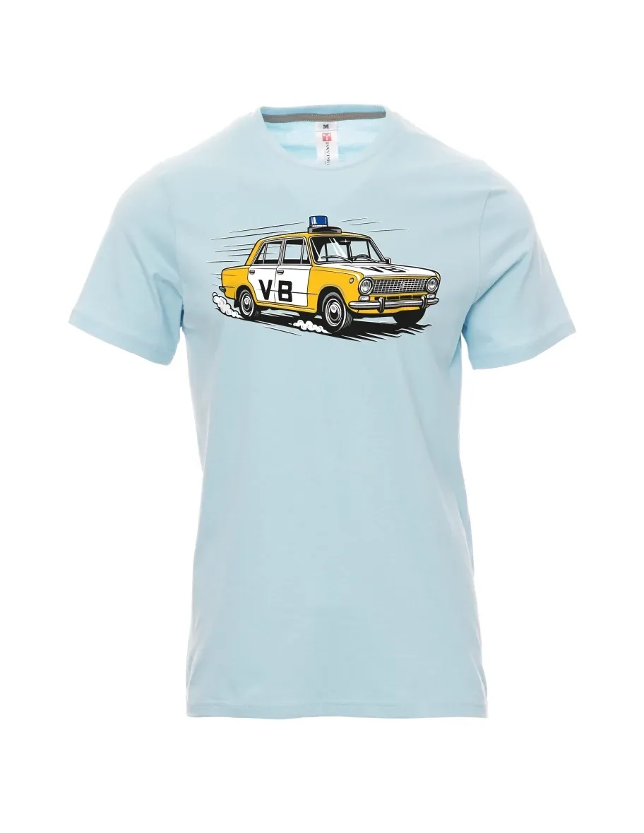 Bledě modré pánské tričko Automobil VAZ 2101 VB