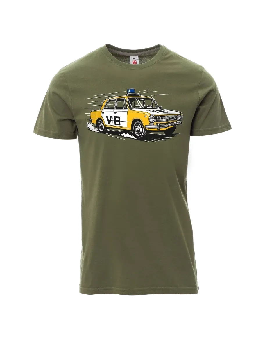 Khaki pánské tričko Automobil VAZ 2101 VB