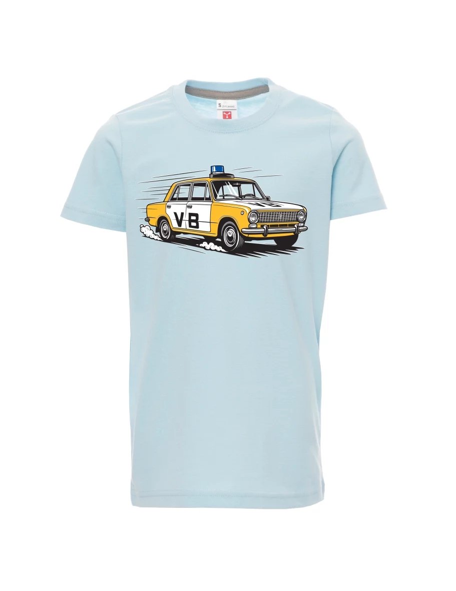 Bledě modré detské tričko Automobil VAZ 2101 VB