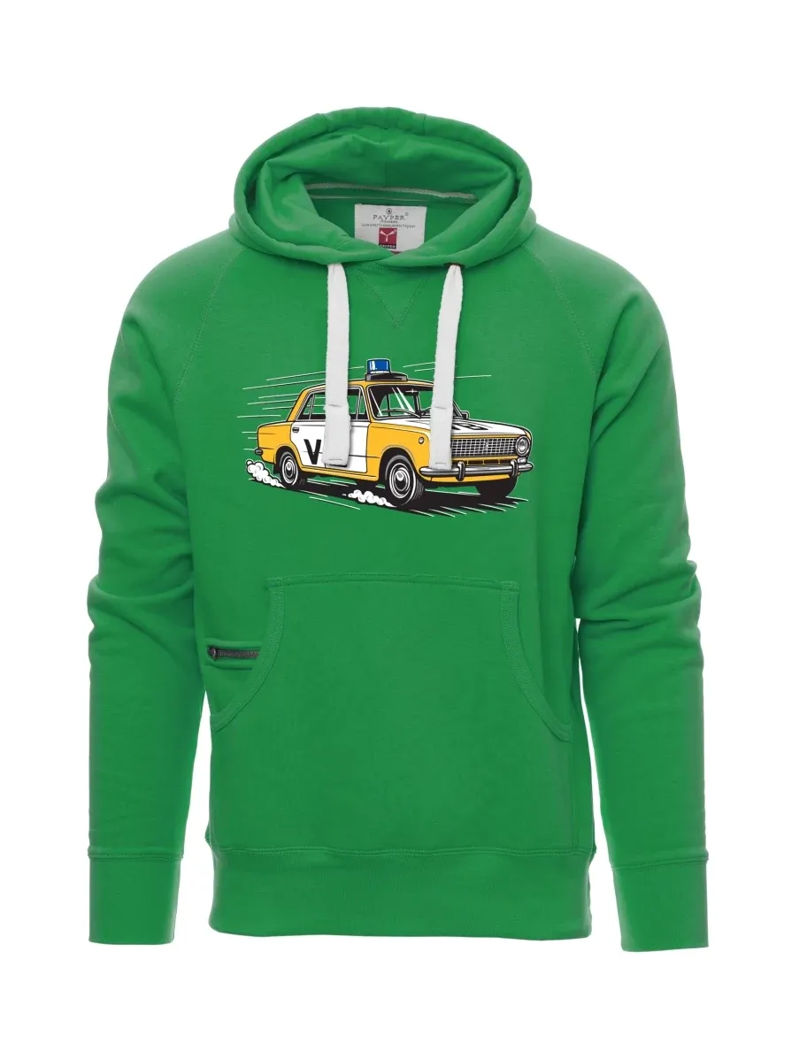 Zelená pánská mikina Automobil VAZ 2101 VB