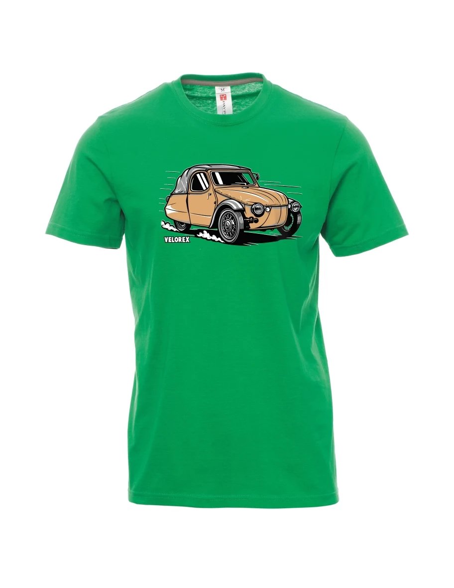 Zelené pánské tričko Automobil Velorex