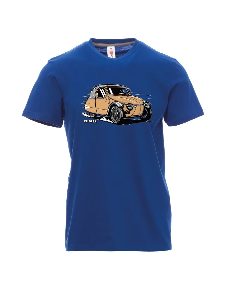 Modré pánské tričko Automobil Velorex