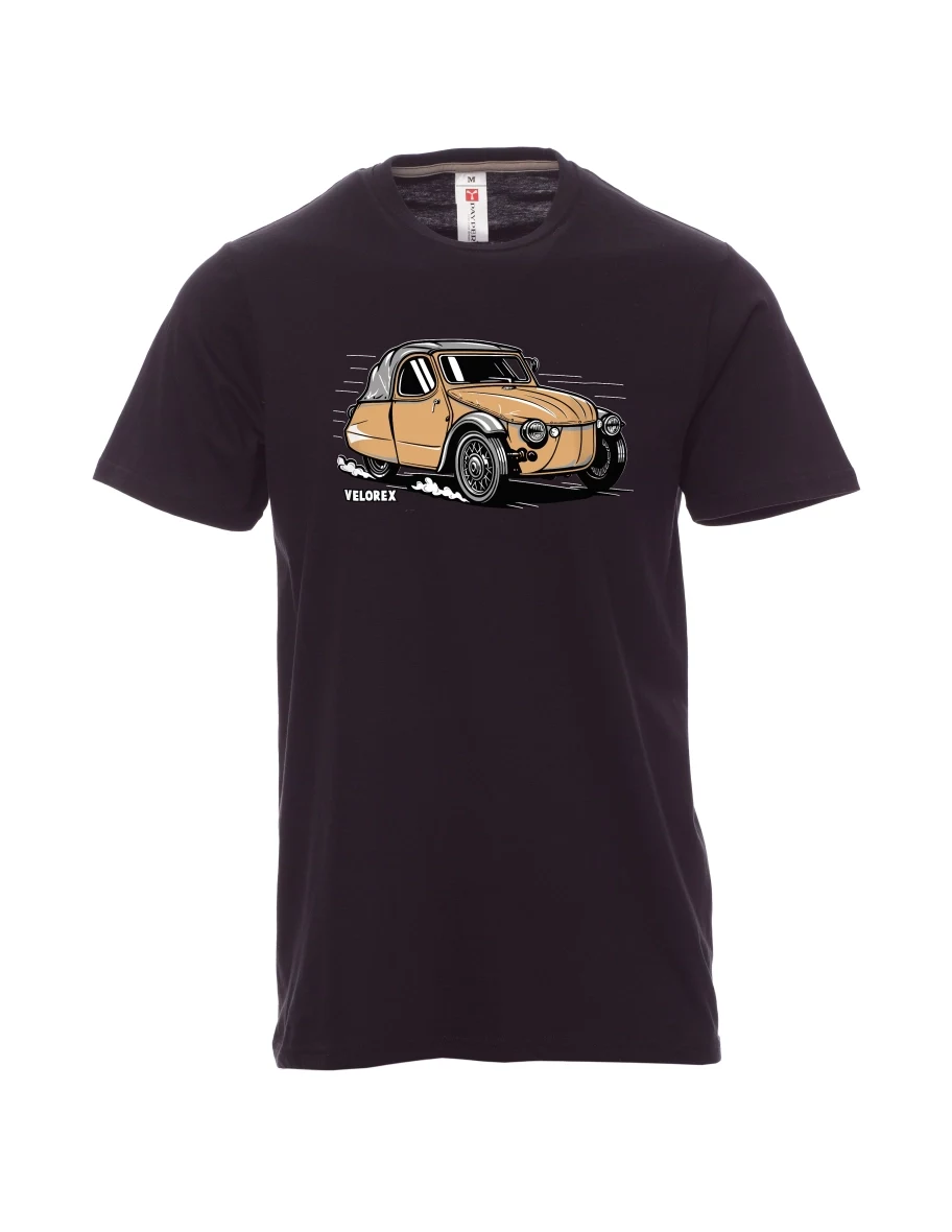 Černé pánské tričko Automobil Velorex