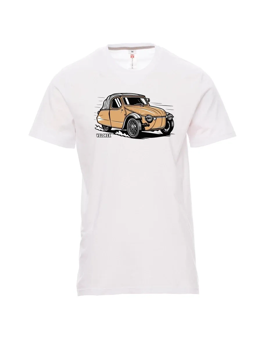 Bílé pánské tričko Automobil Velorex