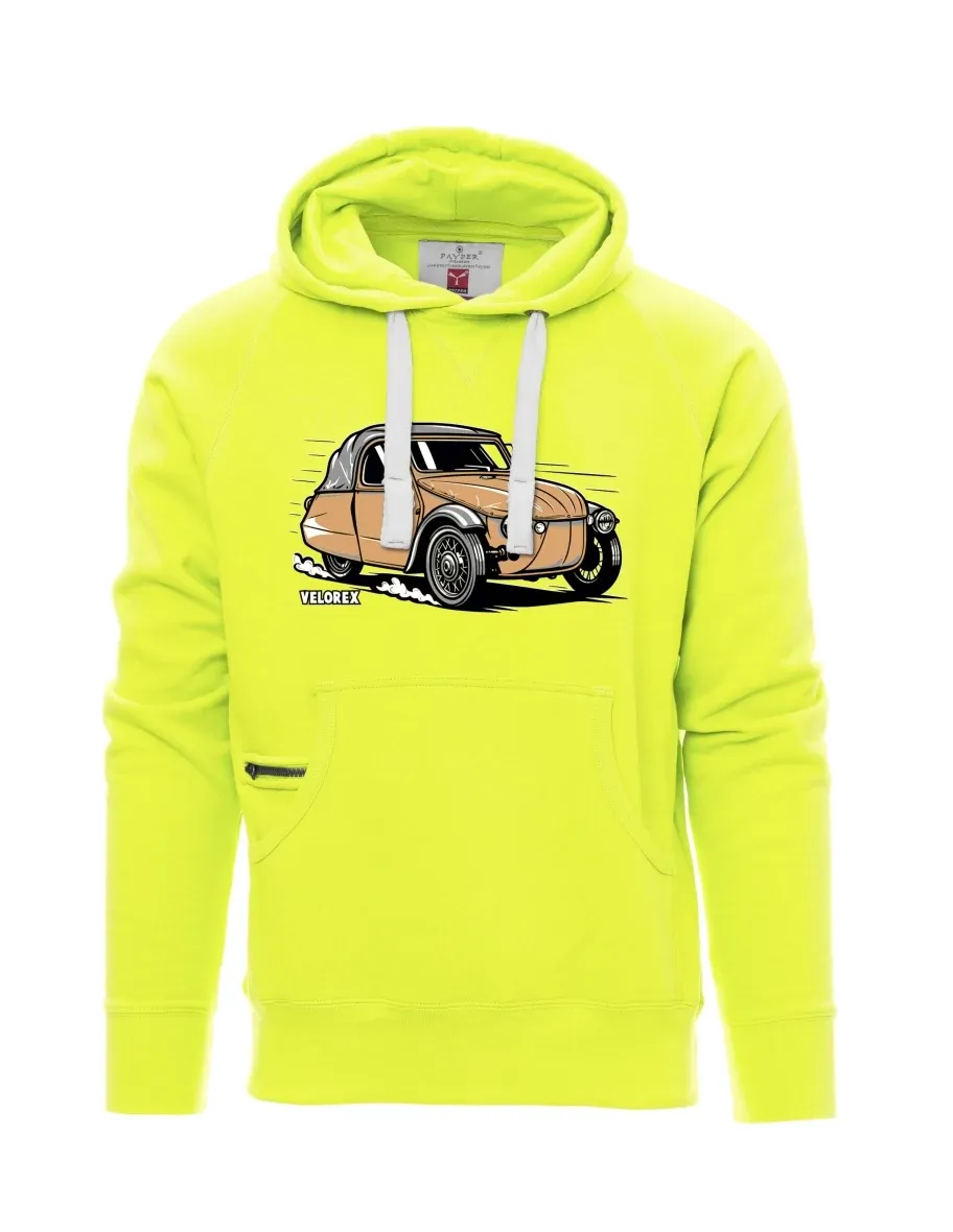 Fluorescenční pánská mikina Automobil Velorex