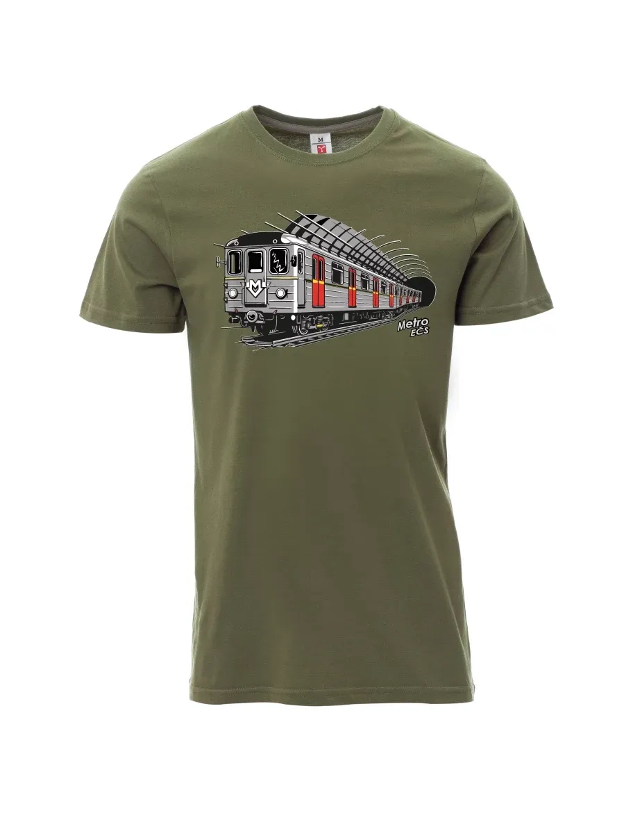 Khaki pánské tričko Metro EČS