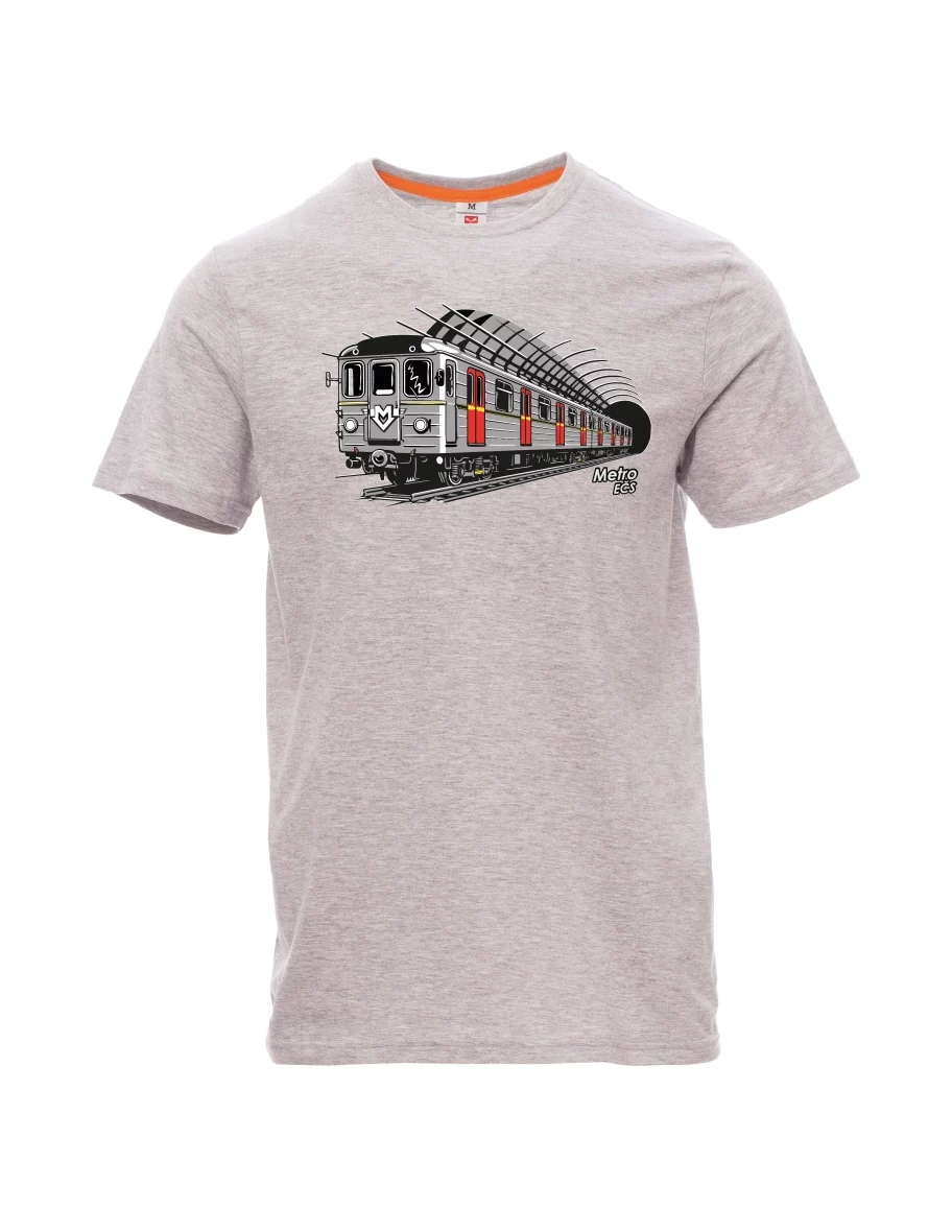 Šedé melanžovej pánské tričko Metro EČS