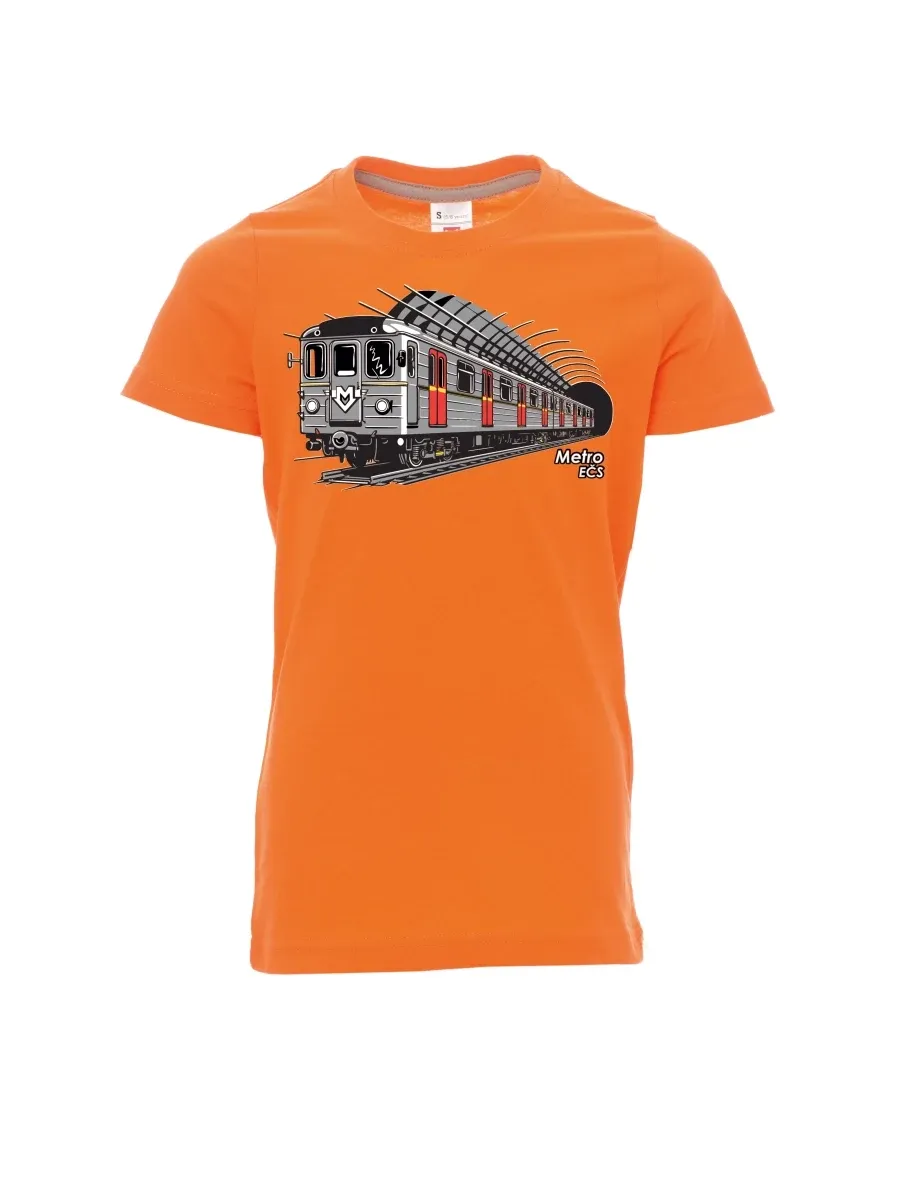 Oranžové detské tričko Metro EČS