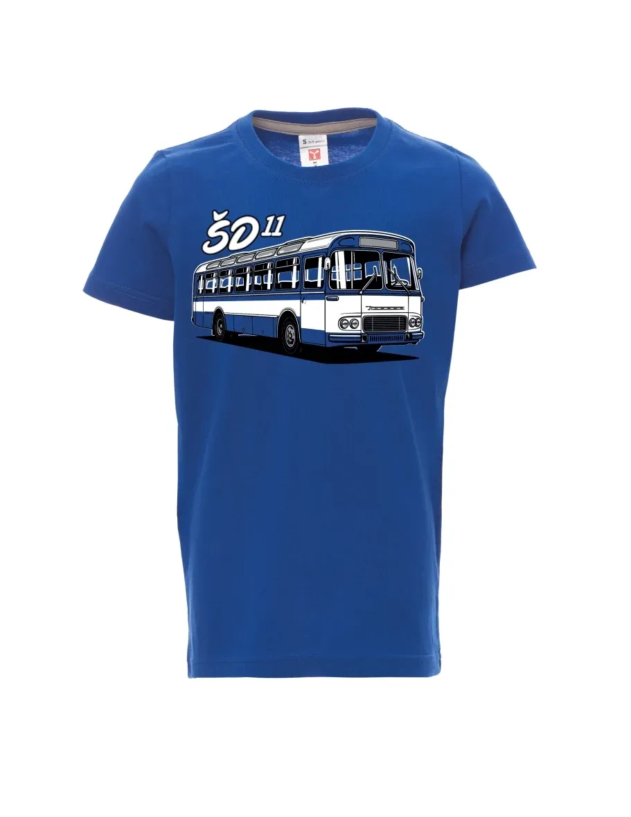 Modré detské tričko Autobus ŠD 11