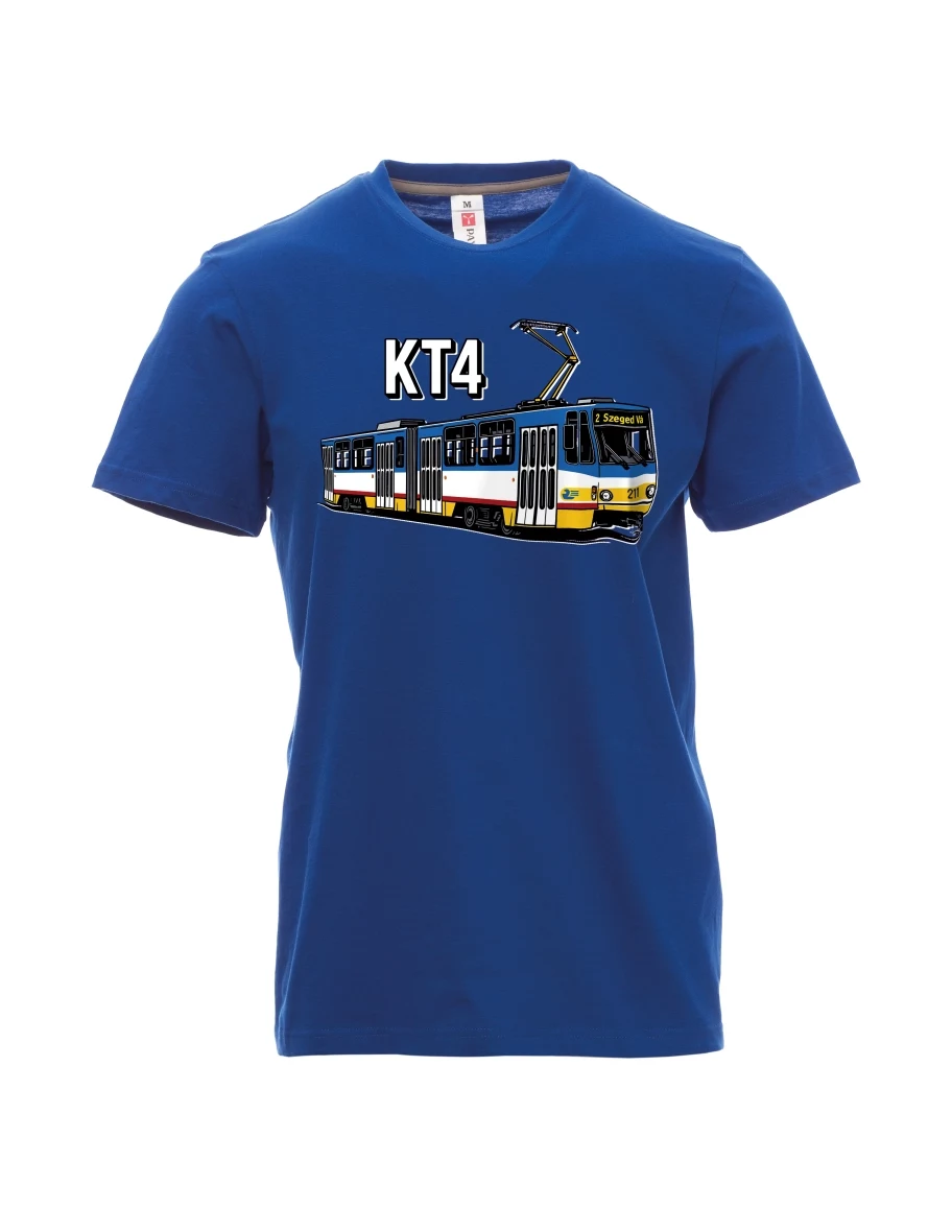 Modré pánské tričko Električka KT4