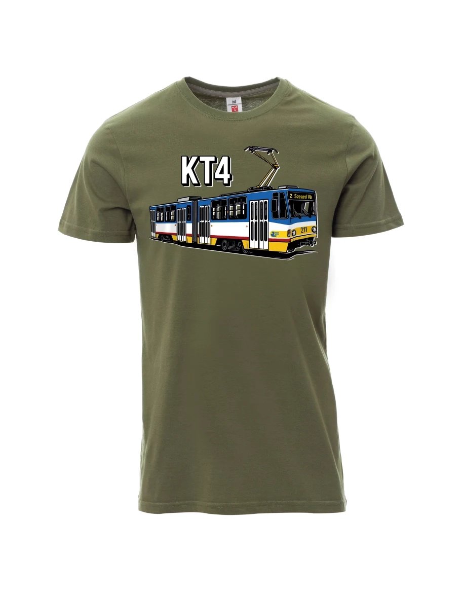 Khaki pánské tričko Električka KT4