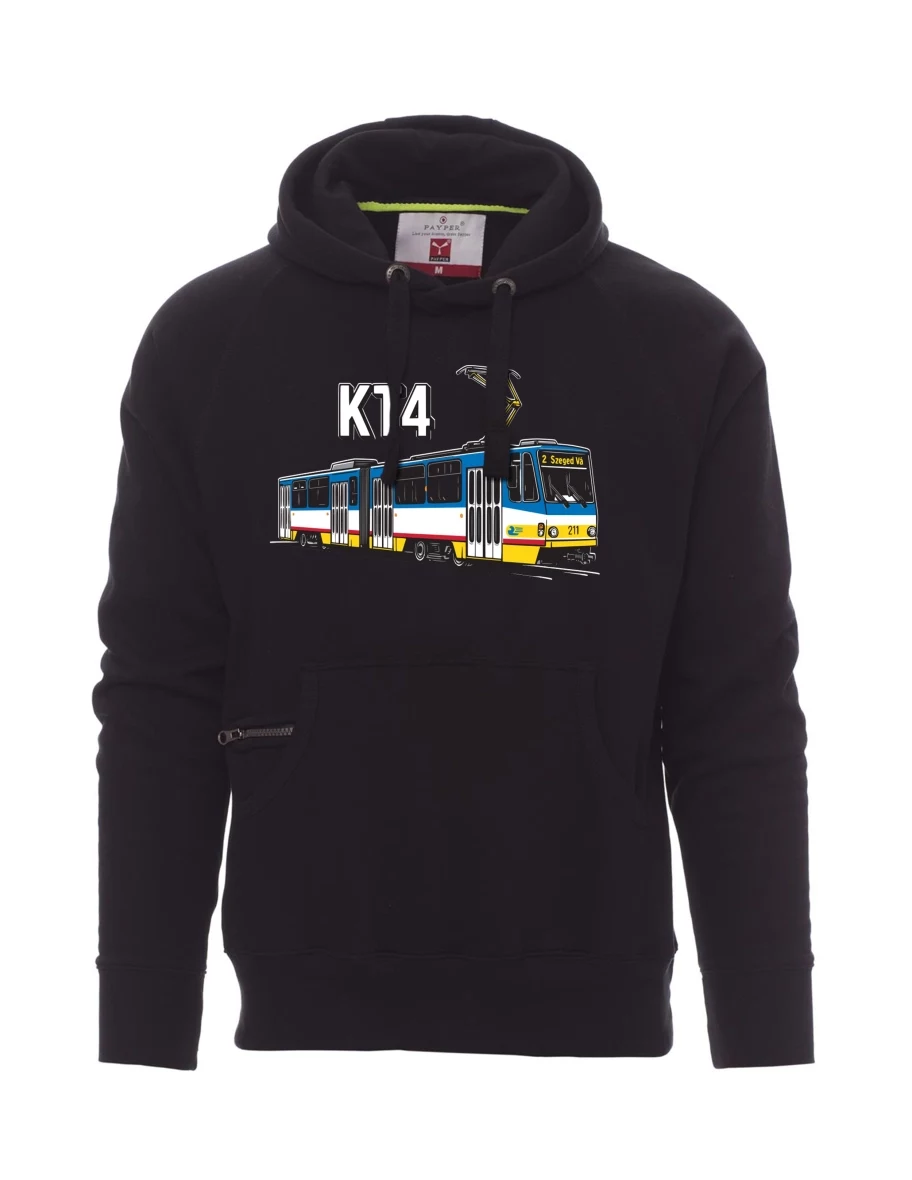 Černá pánská mikina Električka KT4
