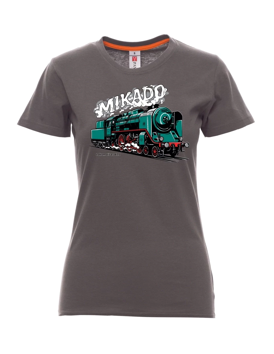 Kouřové dámské tričko Lokomotíva 387.0 „MIKADO“