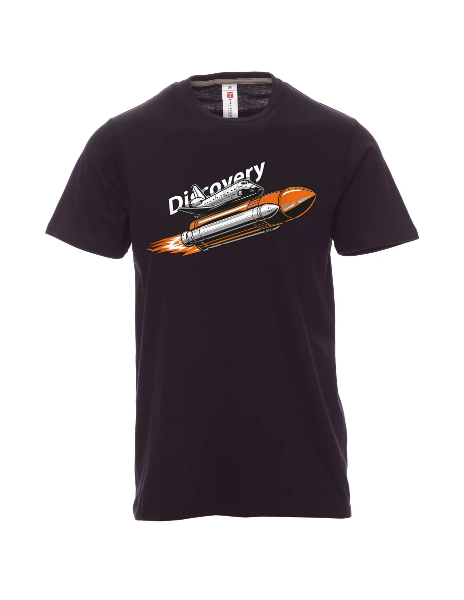Černé pánské tričko Raketoplán Discovery