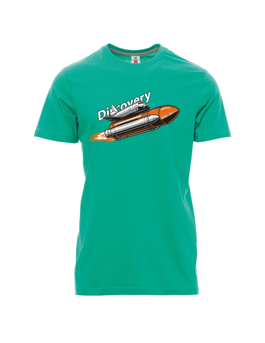 Smaragdové pánské tričko Raketoplán Discovery