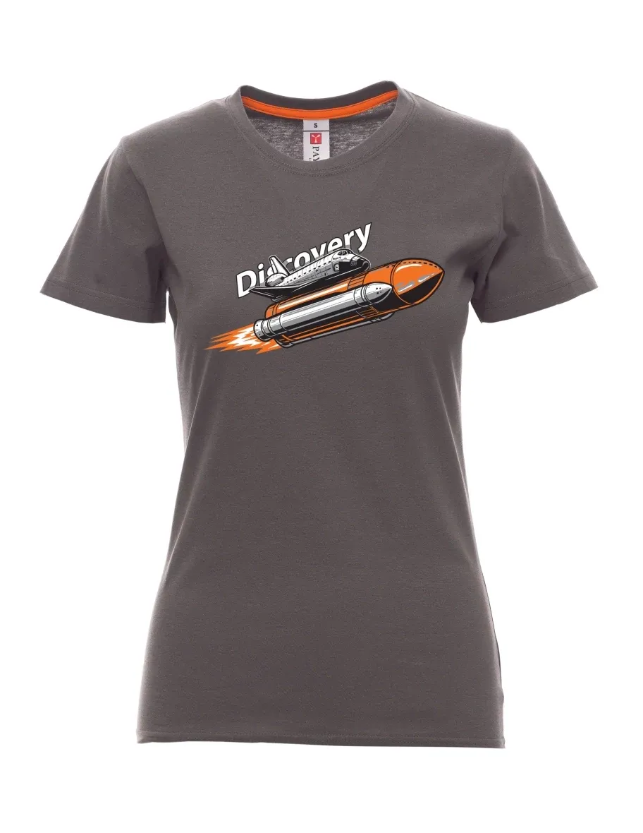 Kouřové dámské tričko Raketoplán Discovery