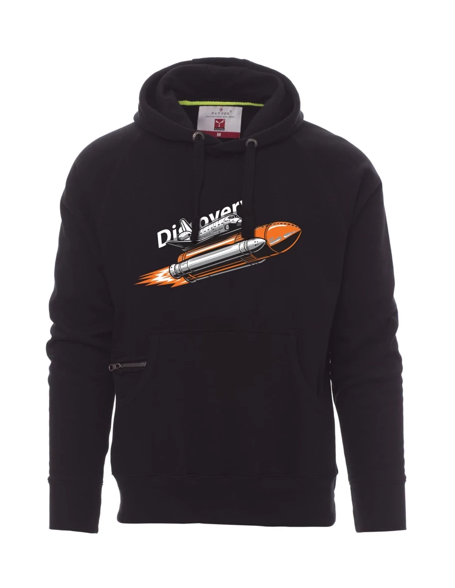 Černá pánská mikina Raketoplán Discovery