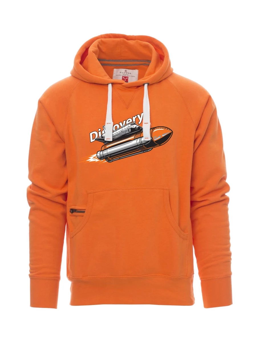 Oranžová pánská mikina Raketoplán Discovery