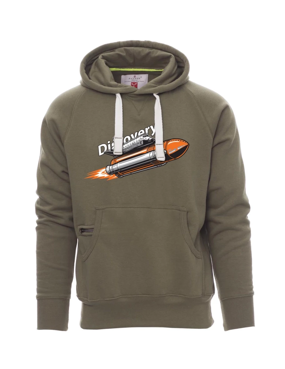Khaki pánská mikina Raketoplán Discovery