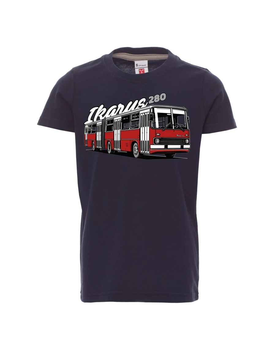 Navy detské tričko Autobus Ikarus 280