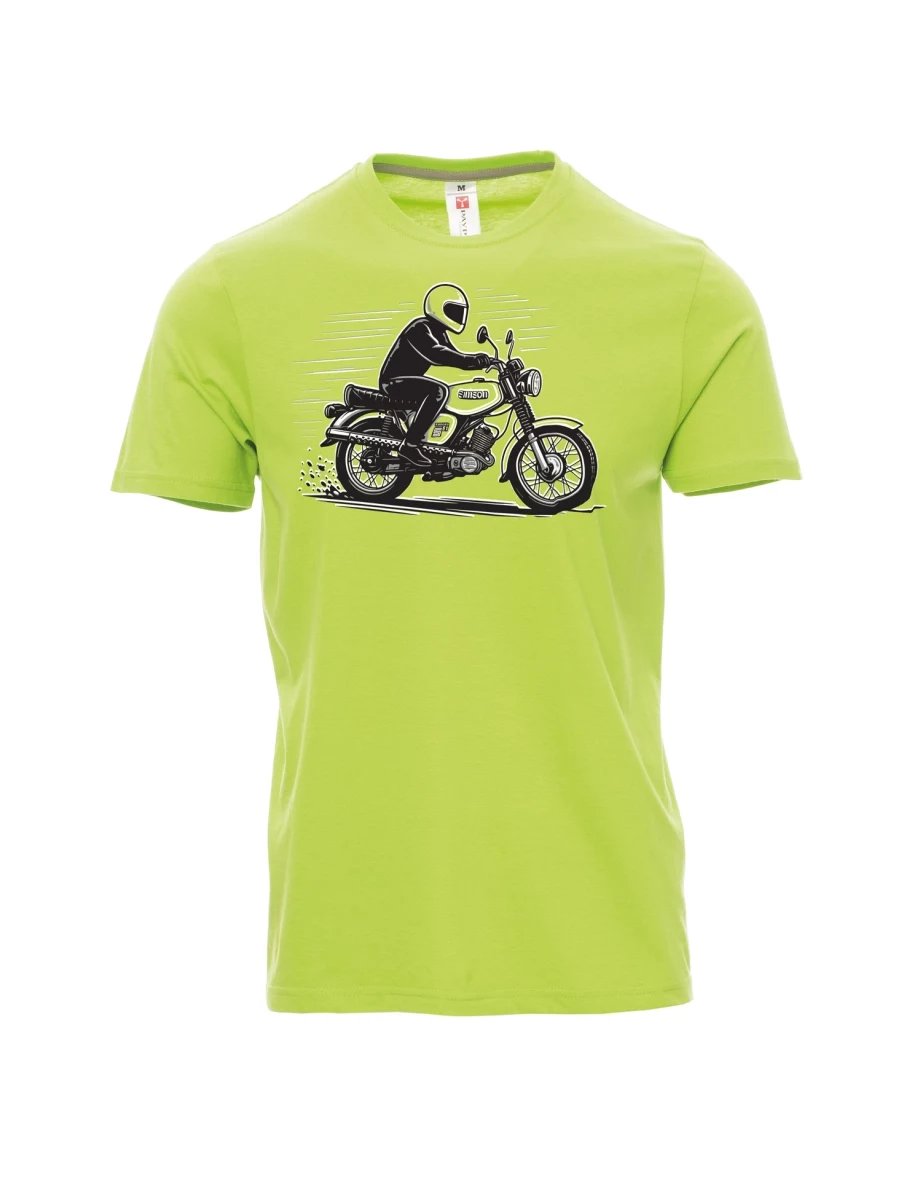 Světle zelené pánské tričko Motorka Enduro S51