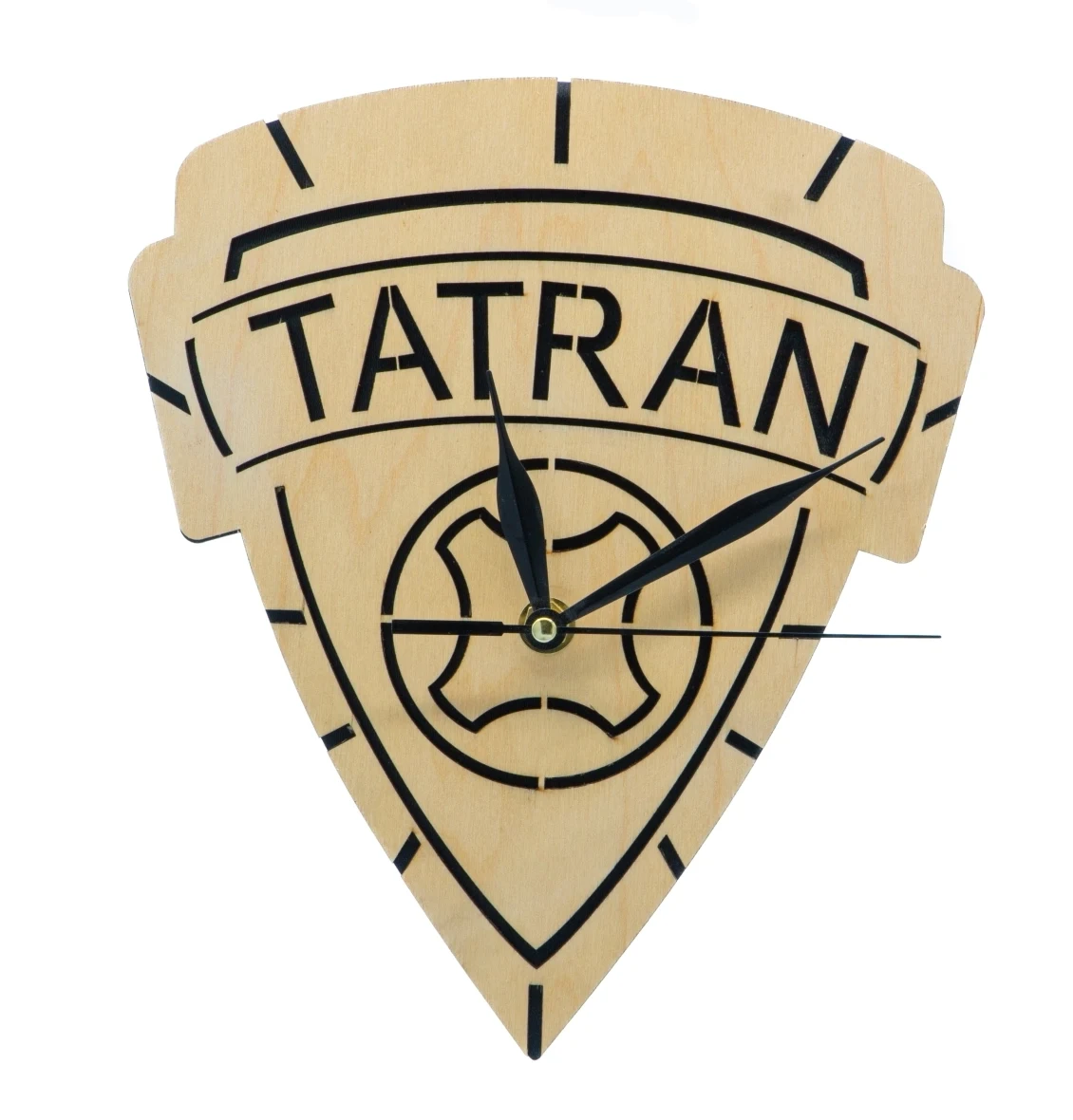 Drevené hodiny Logo Tatran