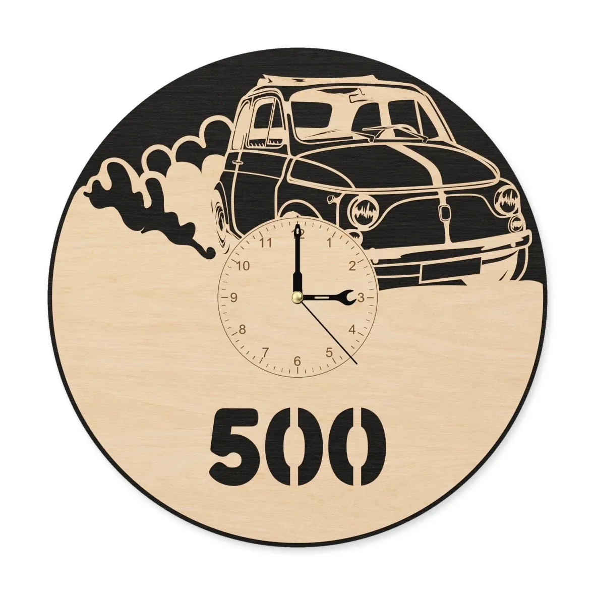 Drevené nástenné hodiny – Taliansky veterán 500