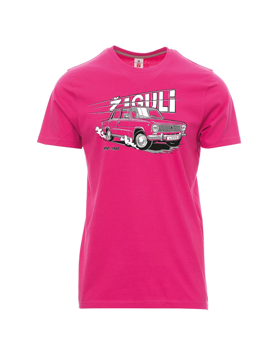 Růžové pánské tričko Lada-Žiguli