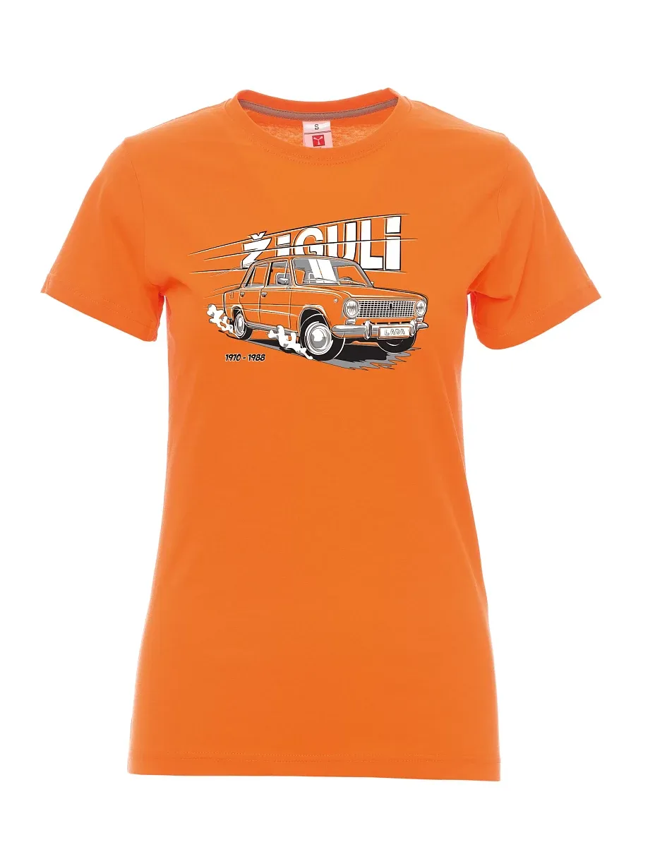 Oranžové dámské tričko Lada-Žiguli