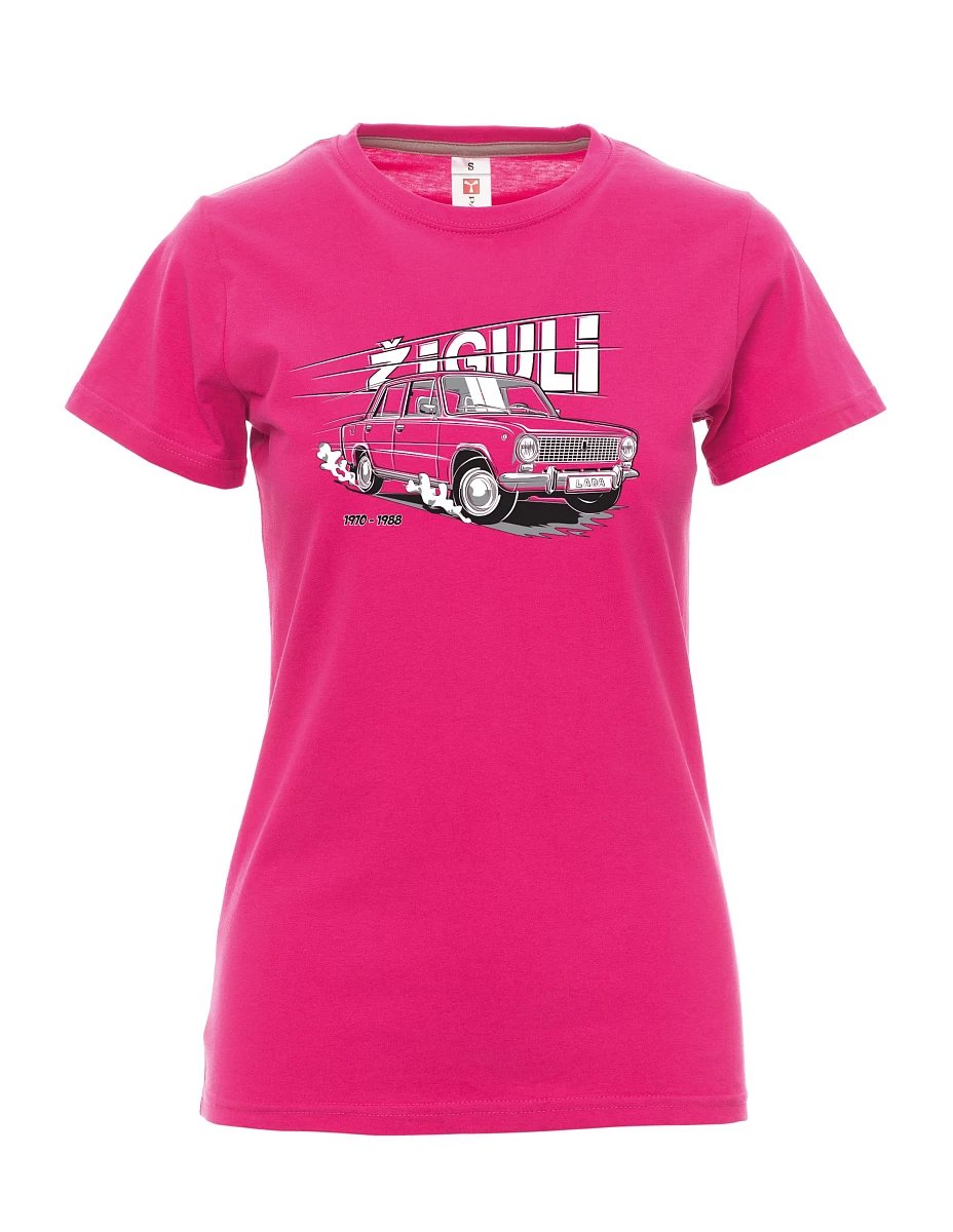 Růžové dámské tričko Lada-Žiguli
