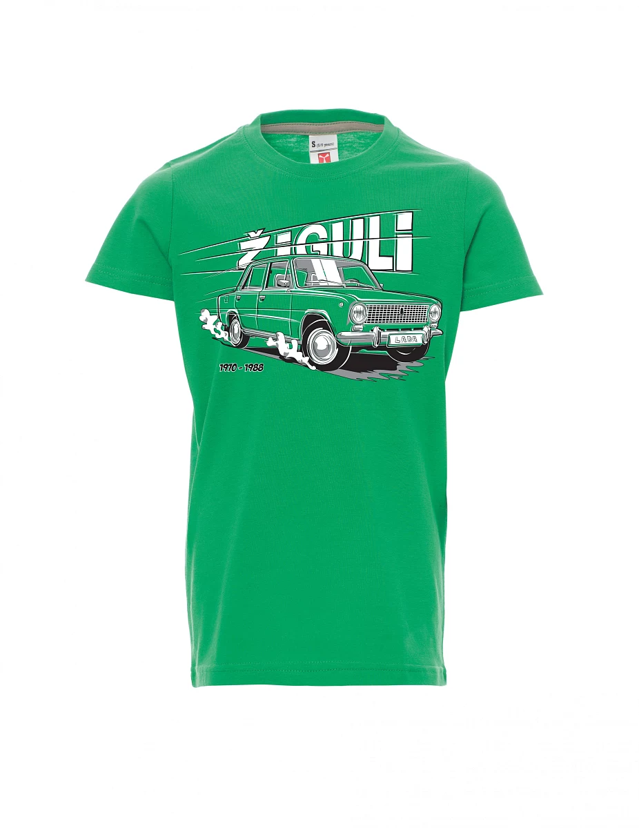Zelené detské tričko Lada-Žiguli
