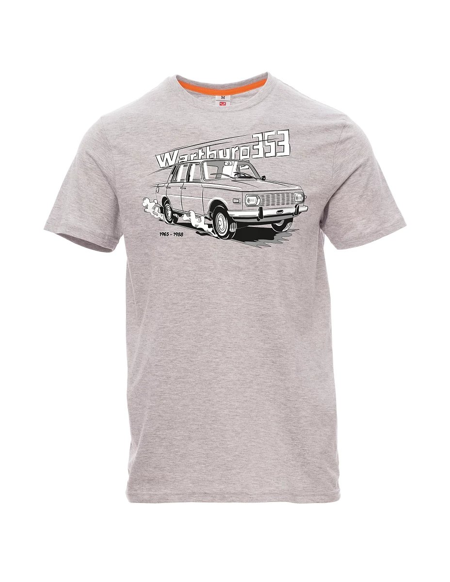 Šedé melanžovej pánské tričko Wartburg 353