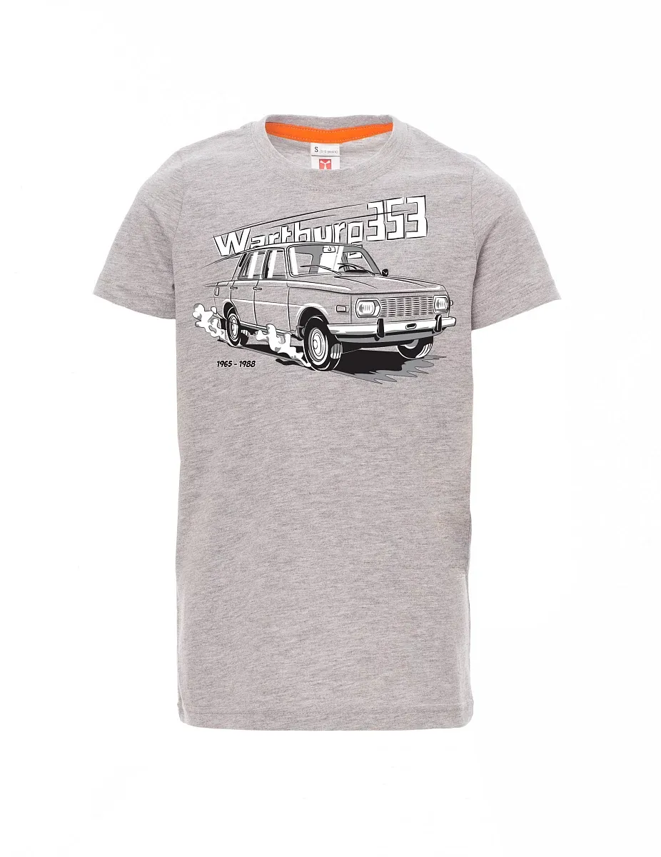 Šedý melír detské tričko Wartburg 353