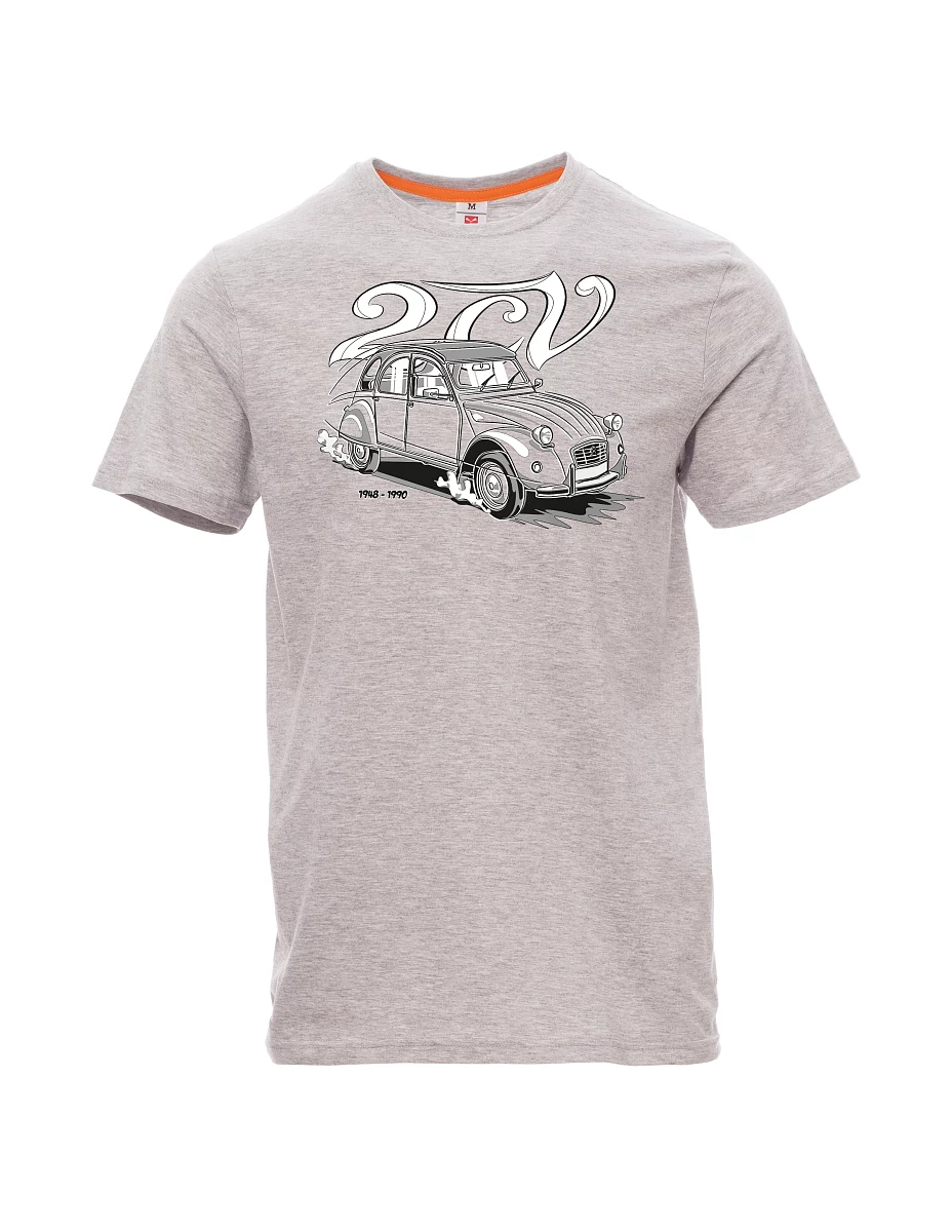 Šedé melanžovej pánské tričko 2CV