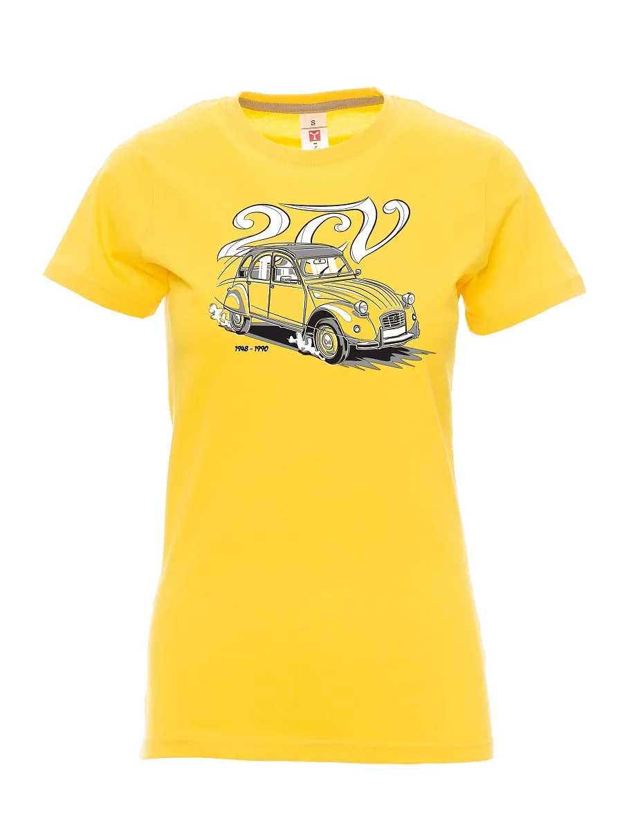 Žluté dámské tričko 2CV