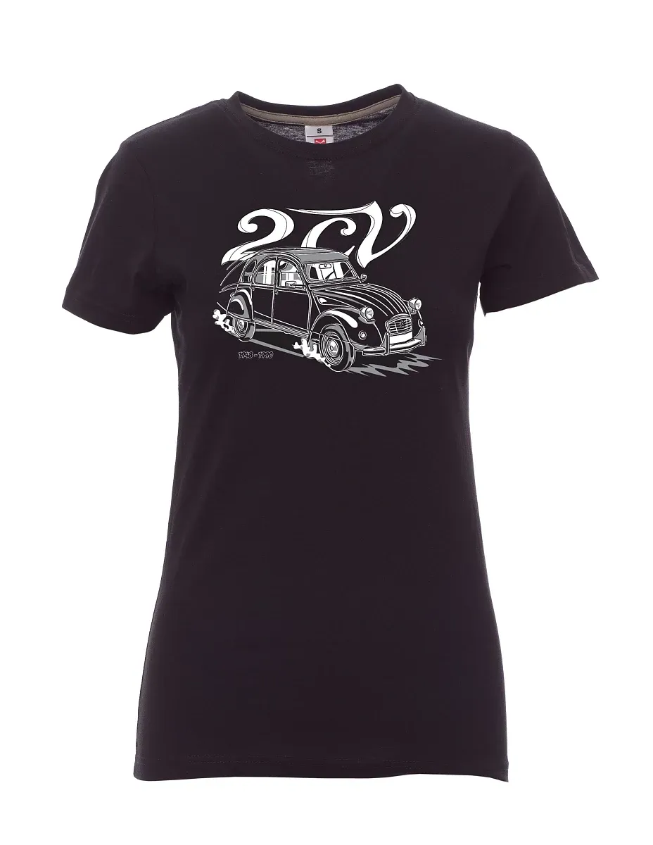 Černé dámské tričko 2CV