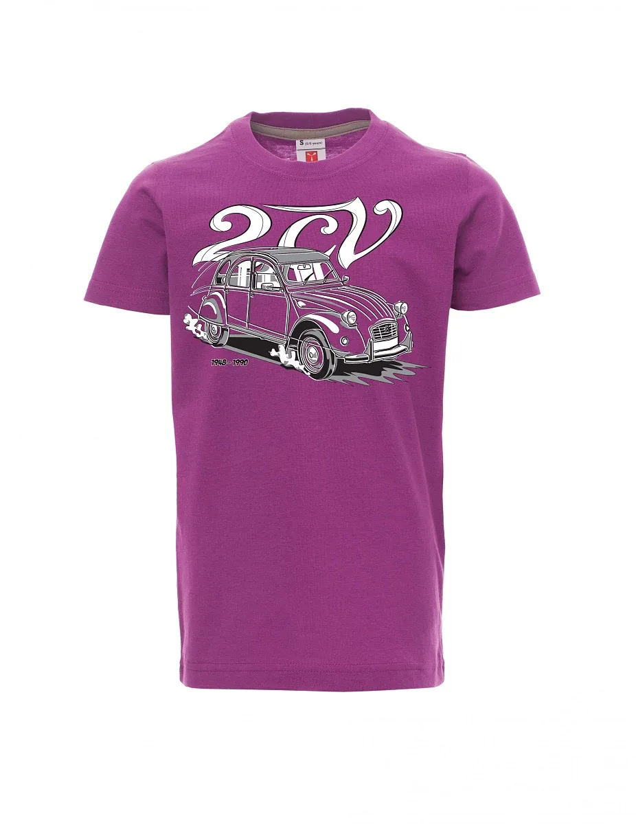 Fialové detské tričko 2CV