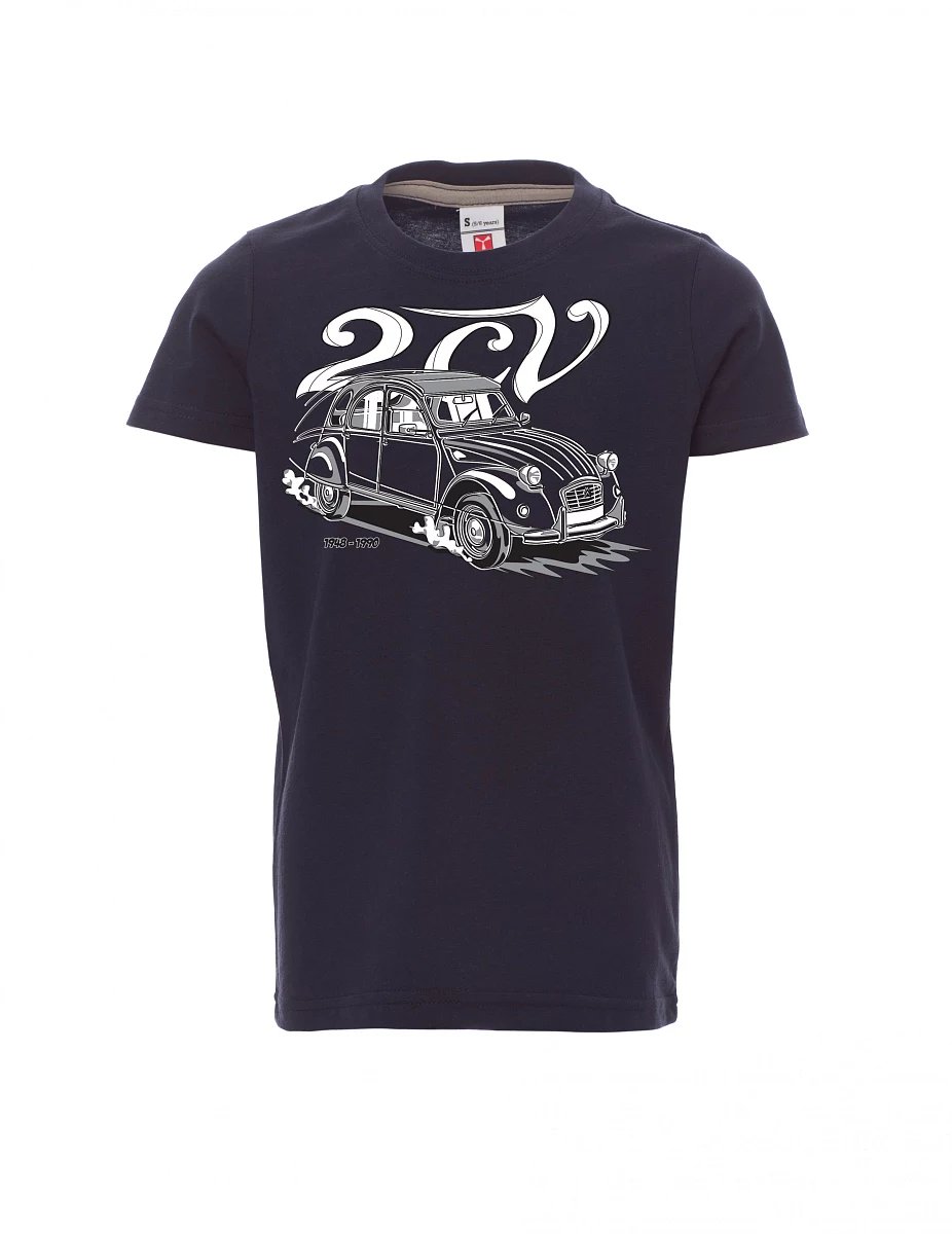 Navy detské tričko 2CV