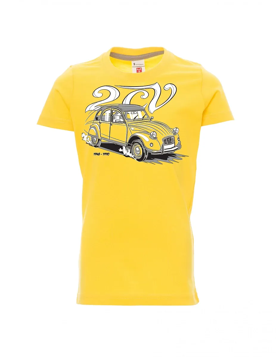 Žluté detské tričko 2CV