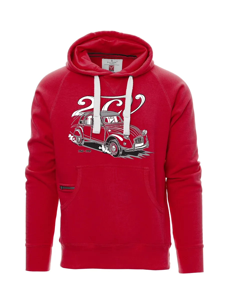 Červená pánská mikina 2CV