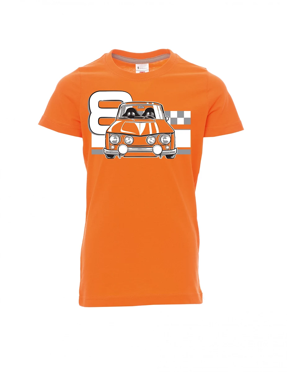 Oranžové detské tričko R8