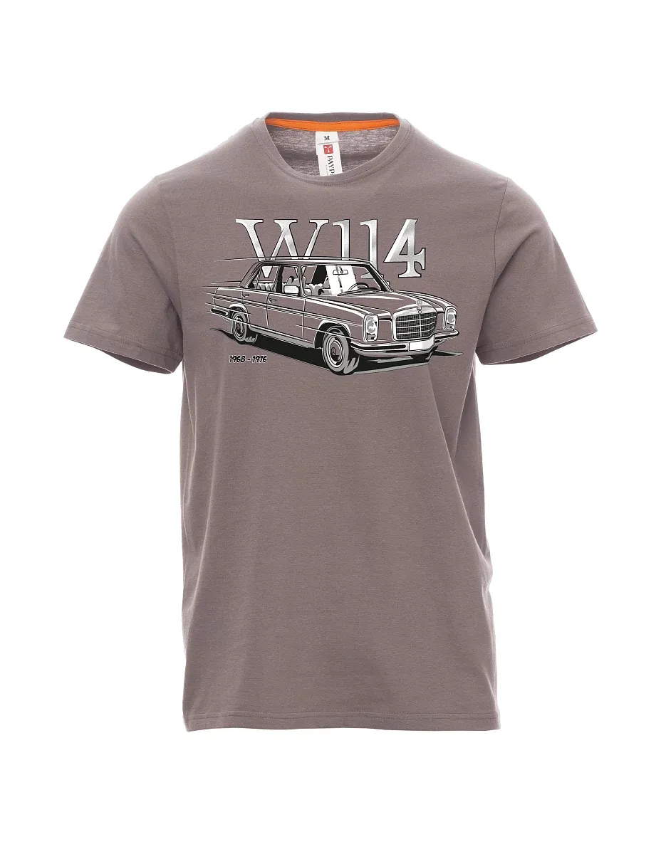 Oceľovo šedé pánské tričko W114