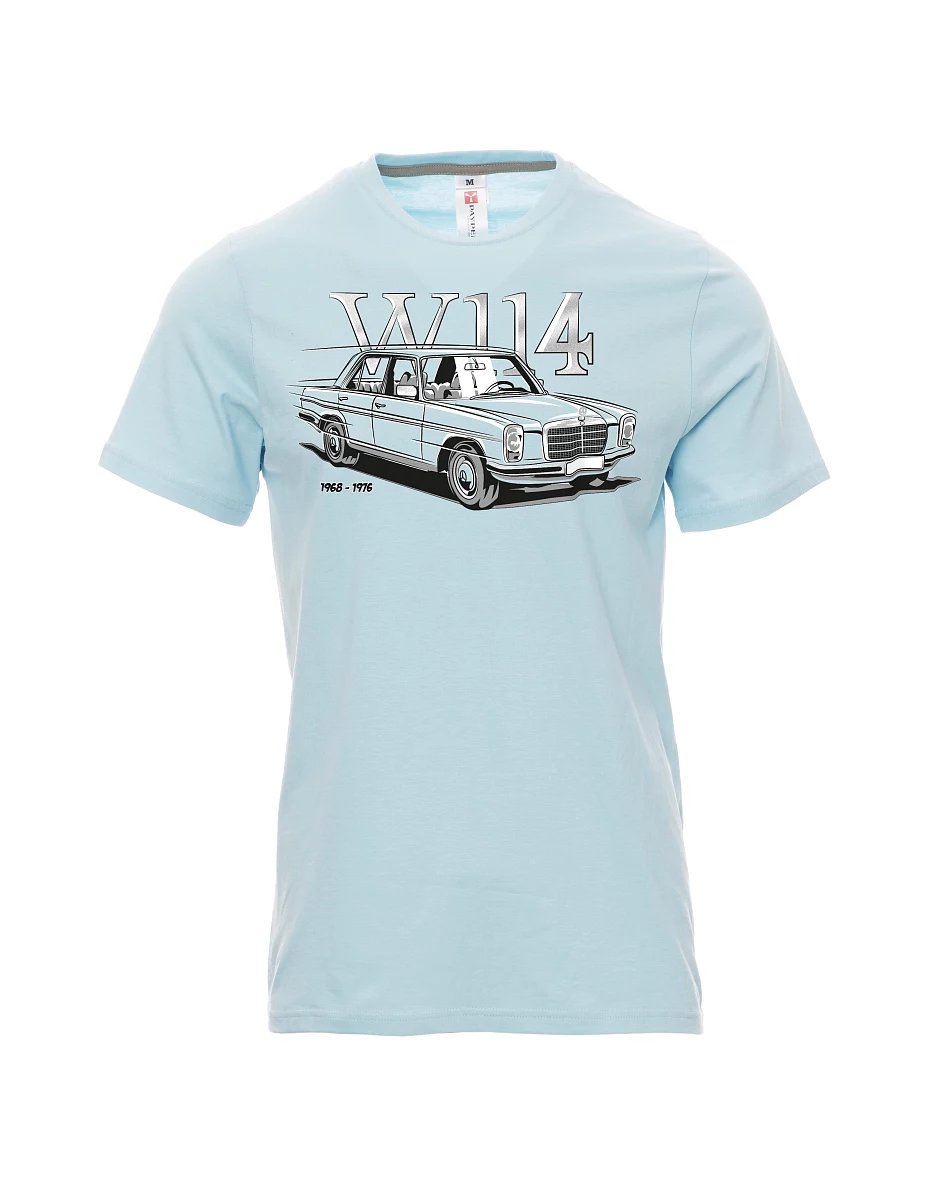 Bledě modré pánské tričko W114