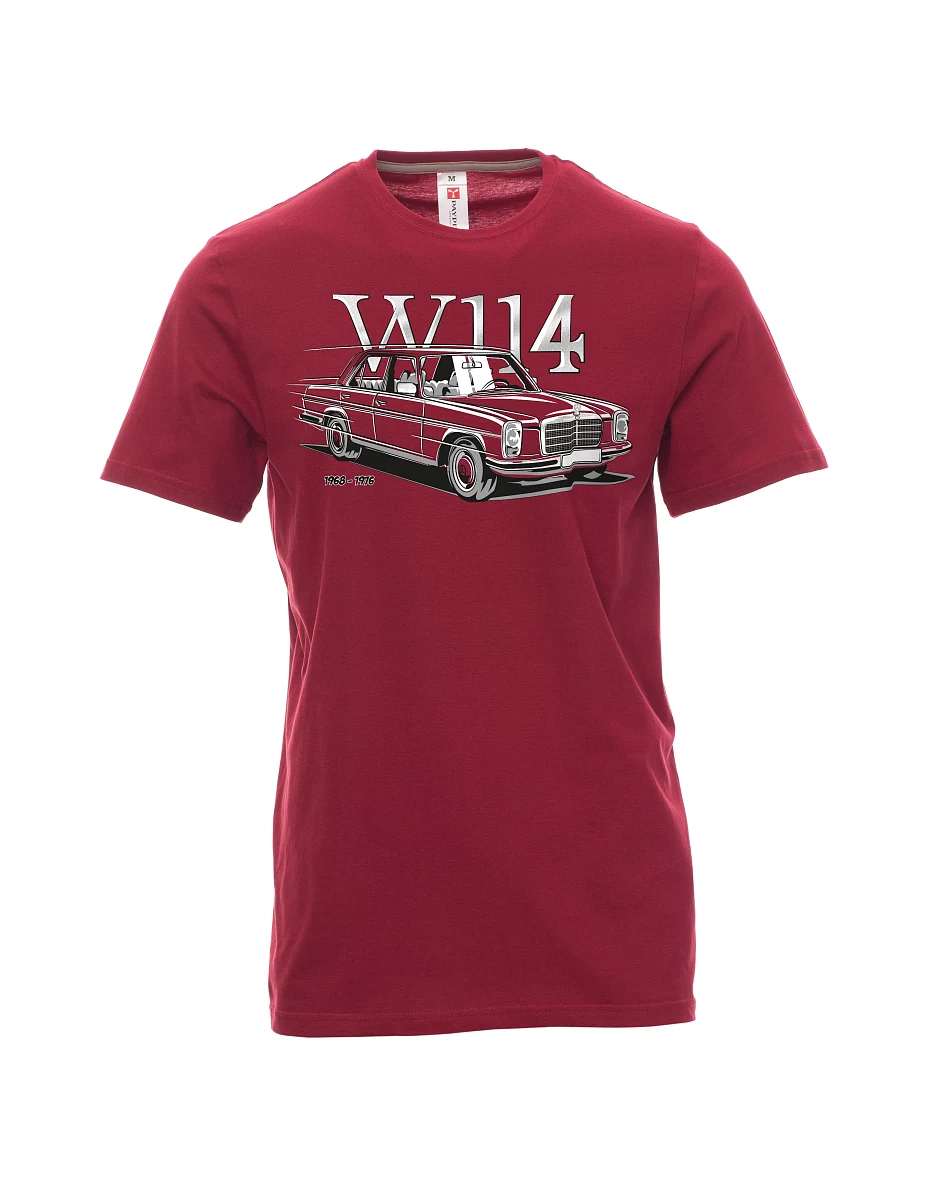 Tmavě červené pánské tričko W114