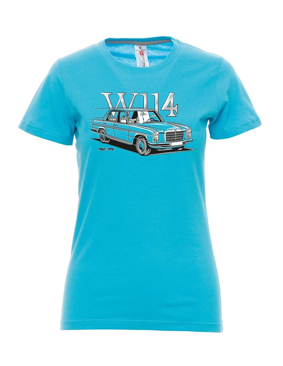 Atolově modré dámské tričko W114