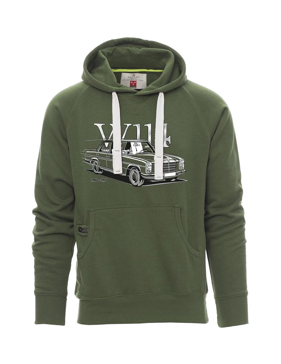 Tmavě zelená pánská mikina W114