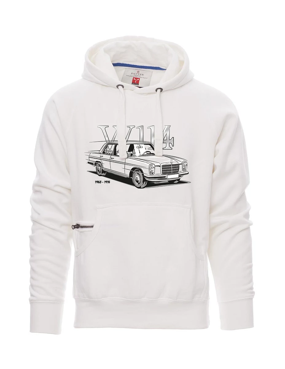 Bílá pánská mikina W114