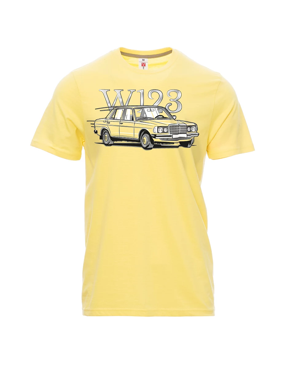 Svetložlté pánské tričko W123