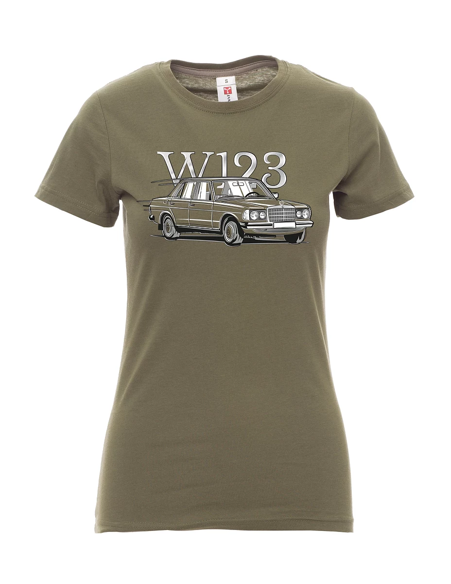 Khaki dámské tričko W123